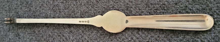 Antique silver-plated lobster fork. The silver-plated lobster fork