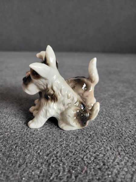 Vintage figurine of two terriers UNTERWEISSBACH (Germany)