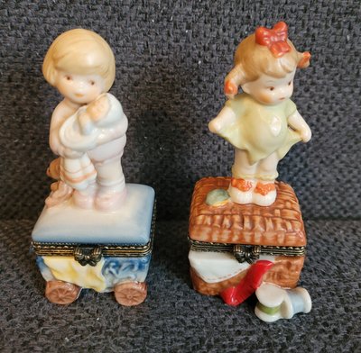 Enesco Corporation Two jewelry boxes