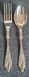 Vintage silver-plated children's fork and spoon