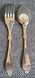 Vintage silver-plated children's fork and spoon