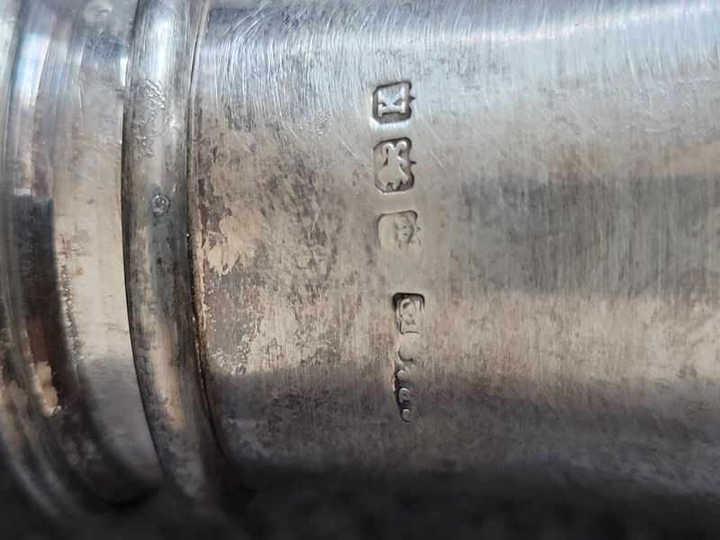 Antique  sterling silver salt shaker