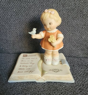 Enesco Corporation Figurine “The Child That Is Born on Sabbath Day Is Bonnie..."